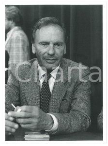 Fotografia d epoca originale 1985 ca CINEMA JeanLouis TRINTIGNANT Ritratto dell attore  Foto 18x24 cm 1