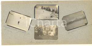 Fotografia d epoca originale 1913 PIZ NAIR / ST. MORITZ  SVIZZERA Famiglia in vacanza   Lotto 4 foto 1