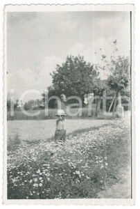 Fotografia d epoca originale 1936 VALENZA AL Cascina ISOLA  Ritratto di bambino Foto anonima 9x14 cm 1