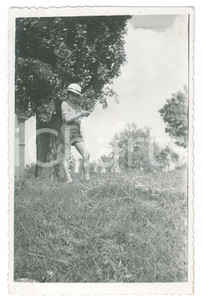 Fotografia d epoca originale 1936 VALENZA AL Cascina ISOLA  Ritratto di bambino 2 Foto anonima 9x14 cm 1