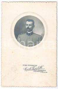 Fotografia d epoca originale 1915 ca WW1 ALESSANDRIA  REGIO ESERCITO  Ufficiale Foto Carlo TORLETTI 1
