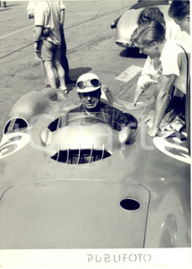 1954 AUTOMOBILISMO MONZA Ing. Rudolf UHLENHAUT prova una MERCEDES *Foto 13x18