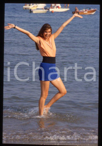 Fotografia d epoca originale Carol ALT  Lido di VENEZIA Mostra del Cinema 1988  35 mm vintage slide 27 1