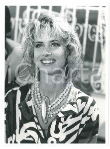 Fotografia d epoca originale 1985 RAI UNO Italia mia   Jinny STEFFAN  Ritratto  Foto 18x24 cm 1