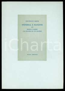 1983 Gianfranco GRECHI Stendhal e Manzoni IV - Monza e Castro - Tip. CAMPI (2)