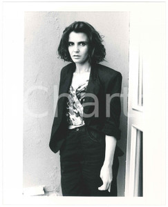 Fotografia d epoca originale 1985 ca CINEMA ITALIA Attrice Almerica SCHIAVO  Ritratto 1 Foto 18x24 cm 1