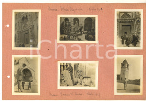 Fotografia d epoca originale 1927 ANCONA Museo Nazionale / Duomo  Congressisti DANTE ALIGHIERI 6 foto 1