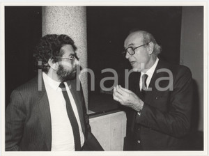 Fotografia d epoca originale 1985 ca REGIONE LOMBARDIA Ettore ISACCHINI Vittorio RIVOLTA Foto 24x18 cm 1