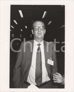 Fotografia d epoca originale 1985 ca CONFINDUSTRIA Alberto FALCK Ritratto  Foto 20x25 cm 1