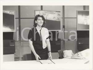 Fotografia d epoca originale 1985 ca RAI DUE  CHE FAI, MANGI? Carla URBAN Ritratto  Foto 24x18 cm 2 1