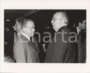 Fotografia d epoca originale 1985 ca PARTITO REPUBBLICANO Giorgio COVI Giovanni SPADOLINI Foto 25x20 cm 1