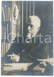 Fotografia d epoca originale 1920 ca AREA DI COMO Uomo alla scrivania  Ritratto  Foto 16x22 cm 1