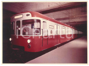 Fotografia d epoca originale 1970 ca ATM MILANO Treno della metropolitana M1 Foto 24x18 cm 1