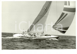 Fotografia d epoca originale 1987 FREMANTLE  Louis Vuitton Cup AZZURRA II con vento in poppa REGATTA Foto 1 1