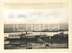 Fotografia d epoca originale 1932 EX URSS SIBERIA  Villaggio fluviale sulle rive del PECORA Foto 24x18 cm 1