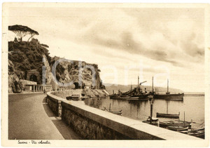 Cartolina originale da collezione 1948 SAVONA La Via Aurelia  Cartolina FG VG 1