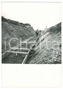 Fotografia d epoca originale 1965 ca SARDEGNA GALLURA PADULE Valle  Armatura platea canale Foto 10x15 1