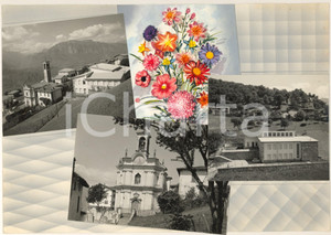 Stampa, bozzetto originale 1965 ca ARTOGNE / Località PIAZZE Chiesa S. MARIA DELLA NEVE Bozzetto cartolina 1