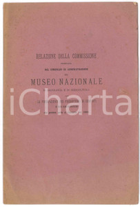 Libro, pubblicazione d epoca 1886 TORINO Museo Nazionale BACOLOGIA  Premiazione produttori di sementi 1