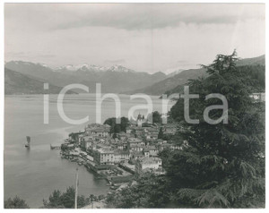 Fotografia d epoca originale 1940 ca LAGO DI COMO  BELLAGIO  Veduta verso nord Foto Herbert Rüedi 21x17 cm 1