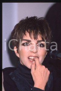 Fotografia d epoca originale Liza MINNELLI  40Â° Festival di SANREMO 1990  Intervista 35mm vintage slide 10 1