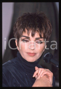 Fotografia d epoca originale Liza MINNELLI  40Â° Festival di SANREMO 1990  Intervista 35mm vintage slide 12 1