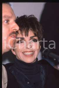 Fotografia d epoca originale Liza MINNELLI  40Â° Festival di SANREMO 1990  Intervista 35mm vintage slide 16 1