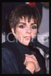 Fotografia d epoca originale Liza MINNELLI  40Â° Festival di SANREMO 1990  Intervista 35mm vintage slide 27 1