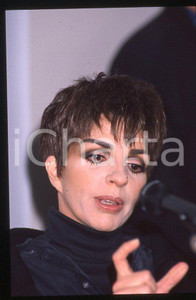 Fotografia d epoca originale Liza MINNELLI  40Â° Festival di SANREMO 1990  Intervista 35mm vintage slide 32 1
