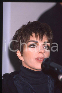 Fotografia d epoca originale Liza MINNELLI  40Â° Festival di SANREMO 1990  Intervista 35mm vintage slide 51 1