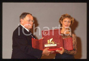 35mm vintage slide* 1987 VENEZIA Joseph L. MANKIEWICZ and Susan SARANDON (51)