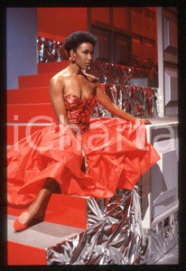 35mm vintage slide* 1985 ITALY singer Josette MARTIAL Portrait (14)