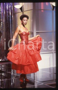 35mm vintage slide* 1985 ITALY singer Josette MARTIAL Portrait (20)