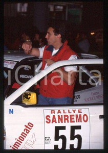 35mm vintage slide* 1994 SAN REMO RALLY Daniel DUCRUET at the car (82)