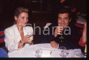 35mm vintage slide* 1990 ca CINEMA Spanish actor Andrés PAJARES & wife (36)