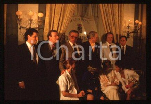 35mm vintage slide* 1986 ca ITALY VILLA d'ESTE American actor Joseph COTTEN (54)