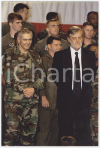 Fotografia d epoca originale 1999 AVIANO Air base USAF  Carlo SCOGNAMIGLIO Wesley CLARK  Photo 1 1