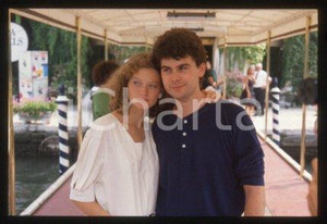 35mm vintage slide* 1990 ca VENICE actress Sophie WARD & husband Paul HOBSON (8)