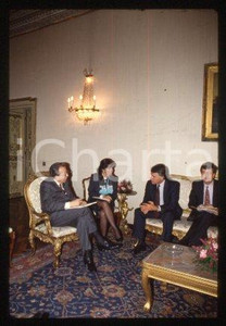 35mm vintage slide* 1988 ca ROME Felipe GONZALEZ and Giulio ANDREOTTI (6)