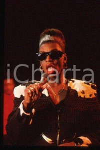 35mm vintage slide* 1990 ca ITALY American house music singer ADEVA (15)