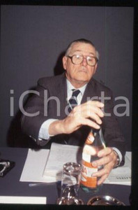 35mm vintage slide* 1990 ca MILAN Nobel Prize winner James M. BUCHANAN (39)