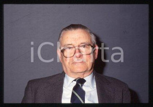 35mm vintage slide* 1990 ca MILAN Nobel Prize winner James M. BUCHANAN (32)