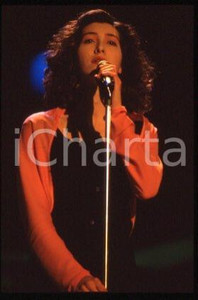 35mm vintage slide* 1988 SANREMO festival Singer-songwriter Andrea MIRO (5)