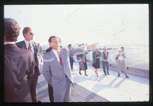 35mm vintage slide* 1989 ARCHE DE LA DEFENSE inauguration - Michel ROCARD (6)
