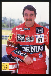 35mm vintage slide* 1987 FORMULA1 Nigel MANSELL scuderia WILLIAMS - Ritratto (3)