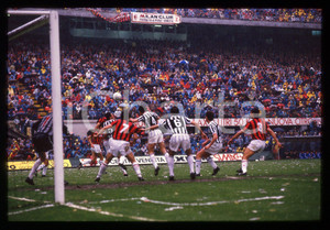 35mm vintage slide* 1988 CALCIO - MILAN vs JUVENTUS - Mischia in area di rigore