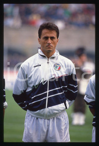 35mm vintage slide*1989 CALCIO - ITALIA vs BRASILE Riccardo FERRI - Ritratto