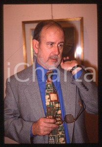 35mm vintage slide* 1990 ca MILAN American historian Michael LEDEEN Portrait (8)