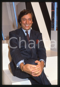 35mm vintage slide* 1986 RETE 4 - Guido ANGELI a UN FANTASTICO TRAGICO VENERDÌ 7