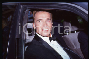 35mm vintage slide* 1992 MILANO Arnold SCHWARZENEGGER alla NOTTE dei TELEGATTI 6